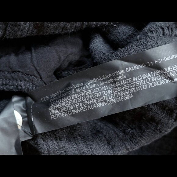 Zara One Piece XS Black Textured Henley Roll Tab Short Sleeve Pockets Romper - Picture 10 of 11